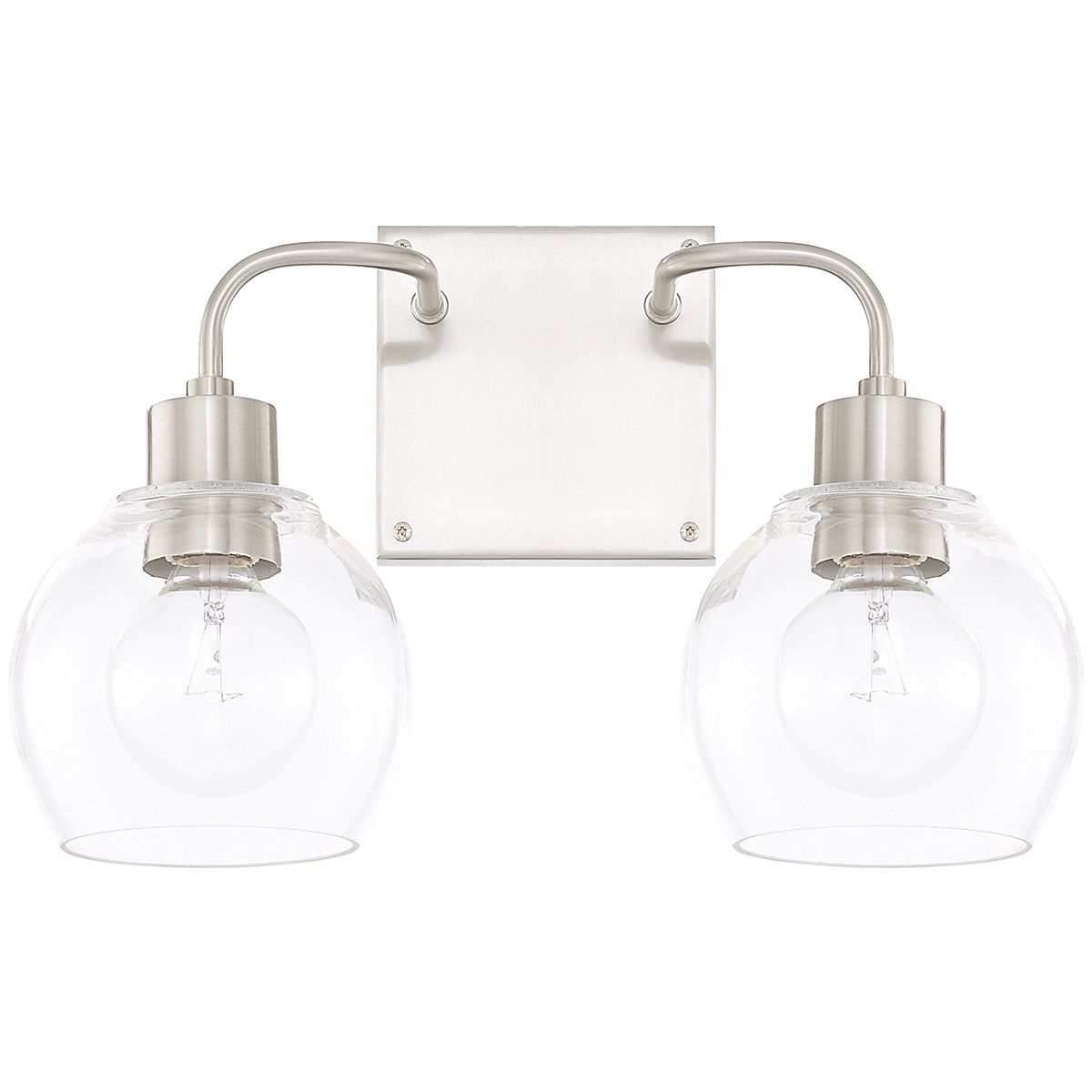 Tanner 2 Light 15&quot; Wide Bathroom Vanity Light Brushed Nickel