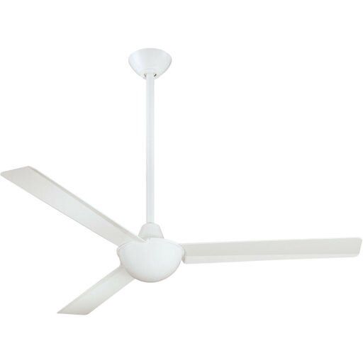 Kewl 52&quot; 3 Blade Energy Star Indoor Ceiling Fan with Wall Control Included White