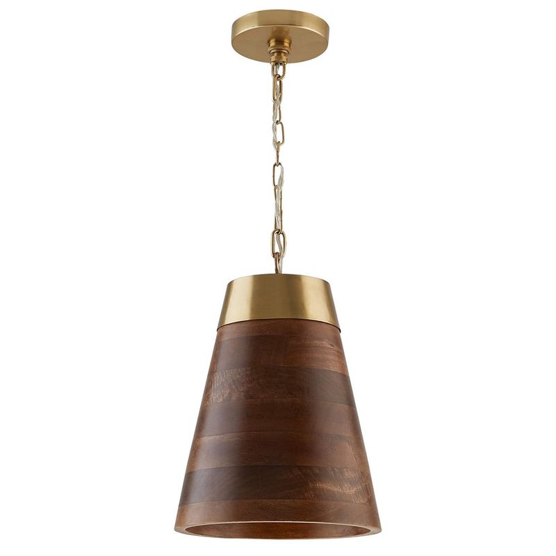 Mini Pendant Wood / Brass Indoor