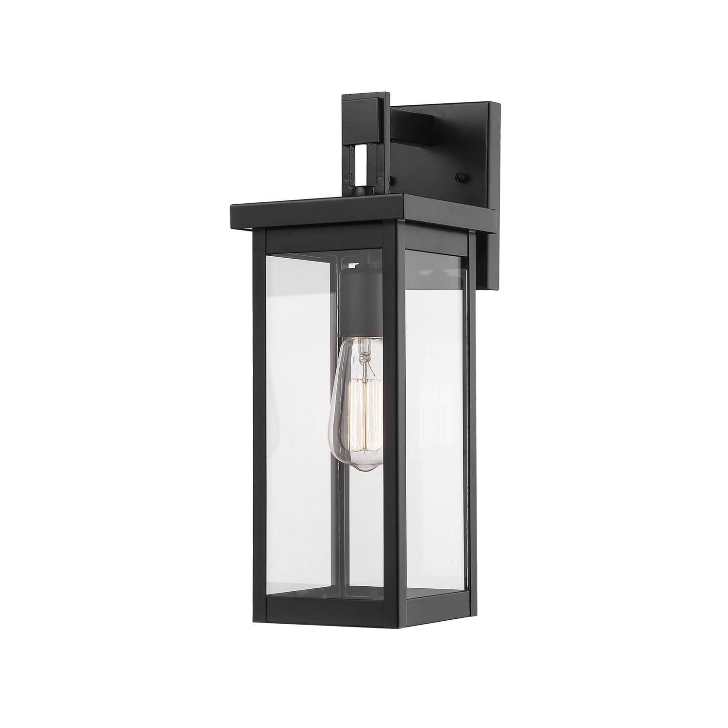 Barkeley 16&quot; Tall Outdoor Wall Sconce Powder Coat Black