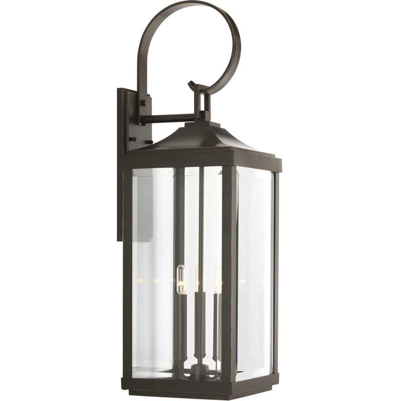 Gibbes Street 3 Light 31&quot; Tall Large Outdoor Wall Sconce Antique Bronze