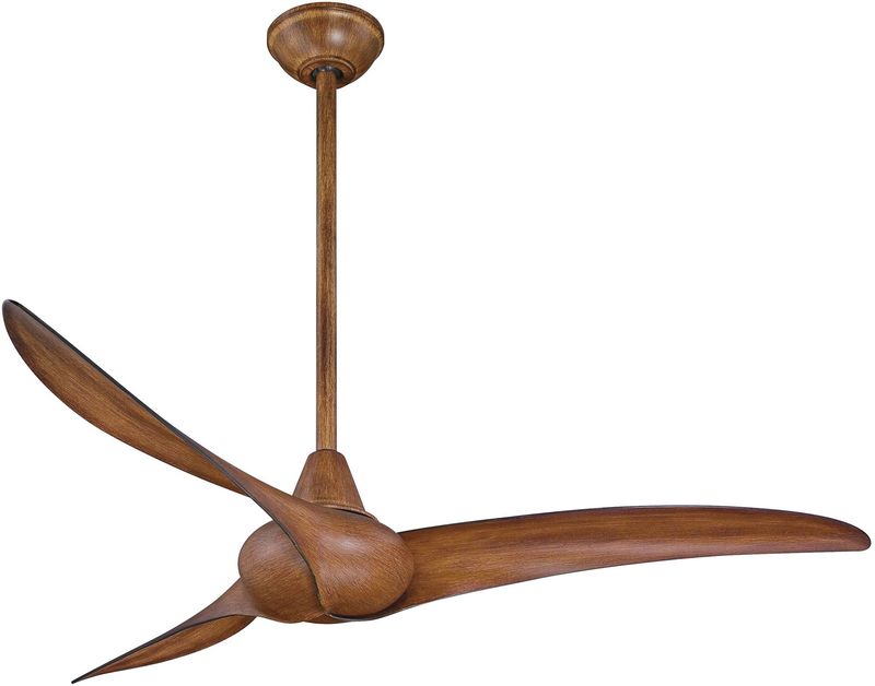 Wave 52&quot; 3 Blade Indoor Ceiling Fan with Remote Included in Distressed Koa