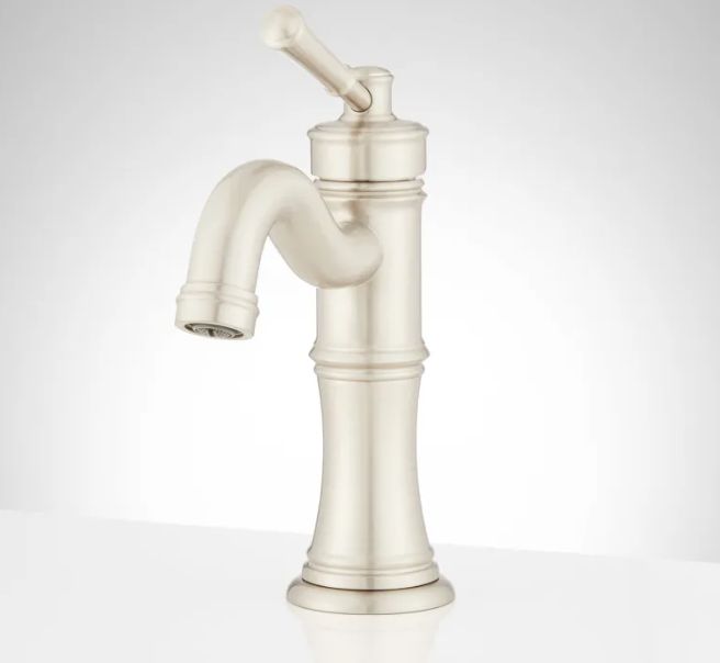 St. Martin 1.2 GPM Single Hole Bathroom Faucet with Pop-Up Drain Assembly Brushed Nickel