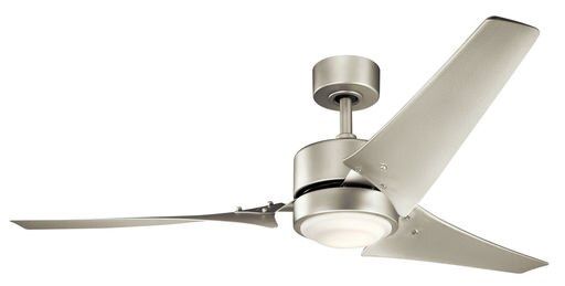 Rana 60&quot; LED Outdoor Ceiling Fan with Wall Control in Brushed Nickel