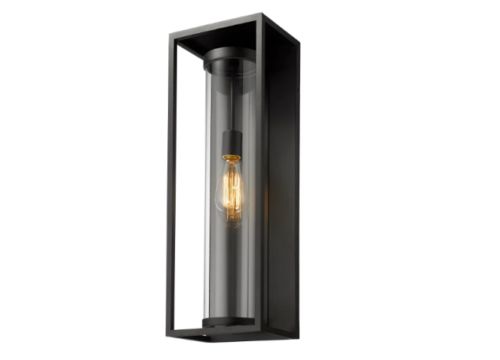 Dunbroch 24&quot; Tall Black Outdoor Wall Sconce