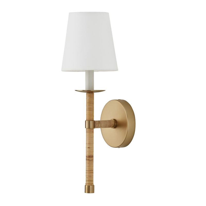 Tulum 18&quot; Tall Wall Sconce Matte Brass