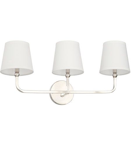 Dawson 3 Light 26&quot; Wide Bathroom Vanity Light in Polished Nickel