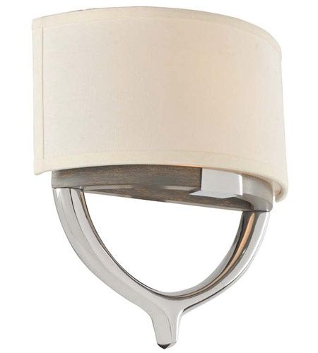 Bombay 13&quot; Tall Wall Sconce in Chrome with Shade