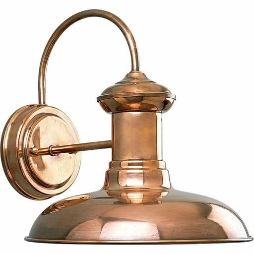 Brookside 1 Light Dark Sky Copper Outdoor Wall Sconce with Metal Shade - 11&quot; Tall