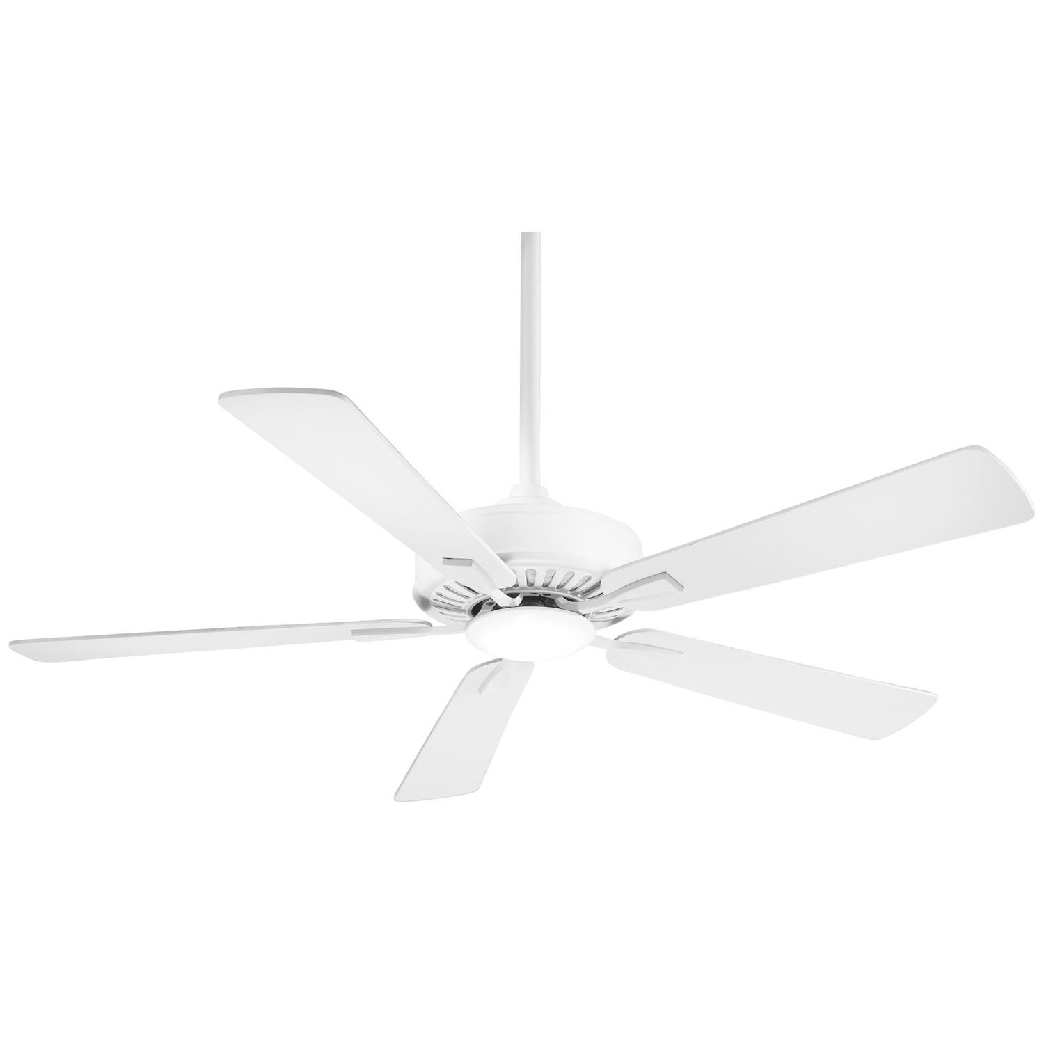 Contractor Plus LED 52&quot; 5 Blade Indoor Ceiling Fan with Remote Included in Flat White
