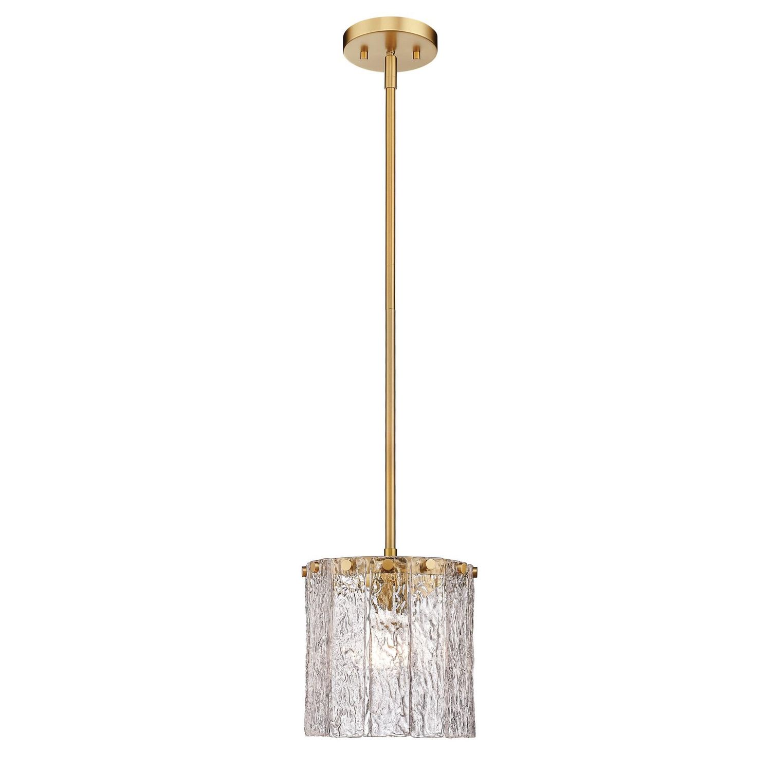 Glacier 9&quot; Wide Pendant in Gold
