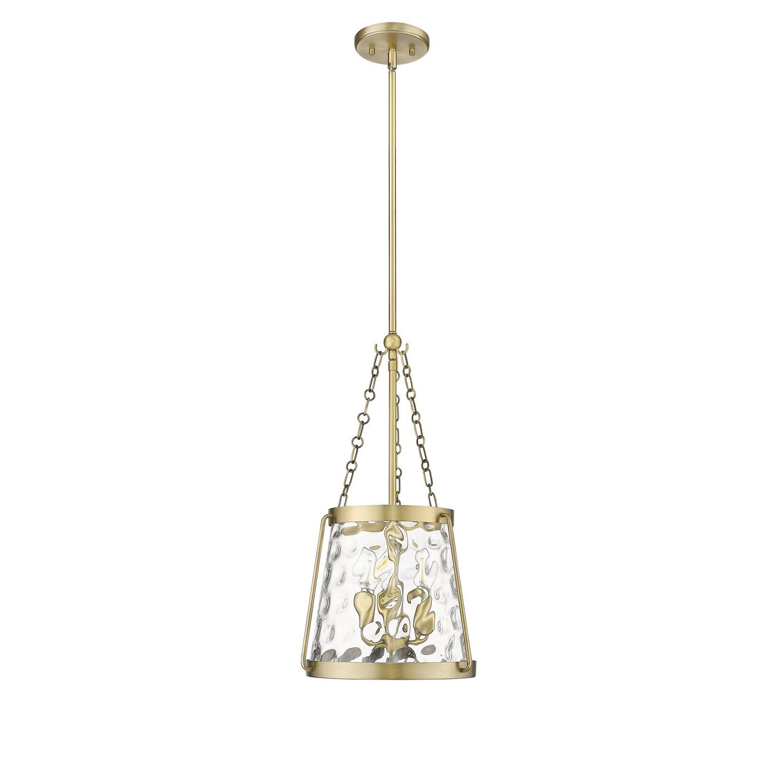 Adabella 3 Light 12&quot; Wide Pendant in Vintage Brass