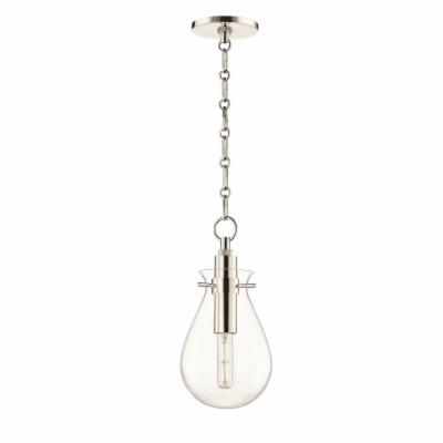 Ivy Single Light 8&quot; Wide LED Mini Pendant in Polished Nickel