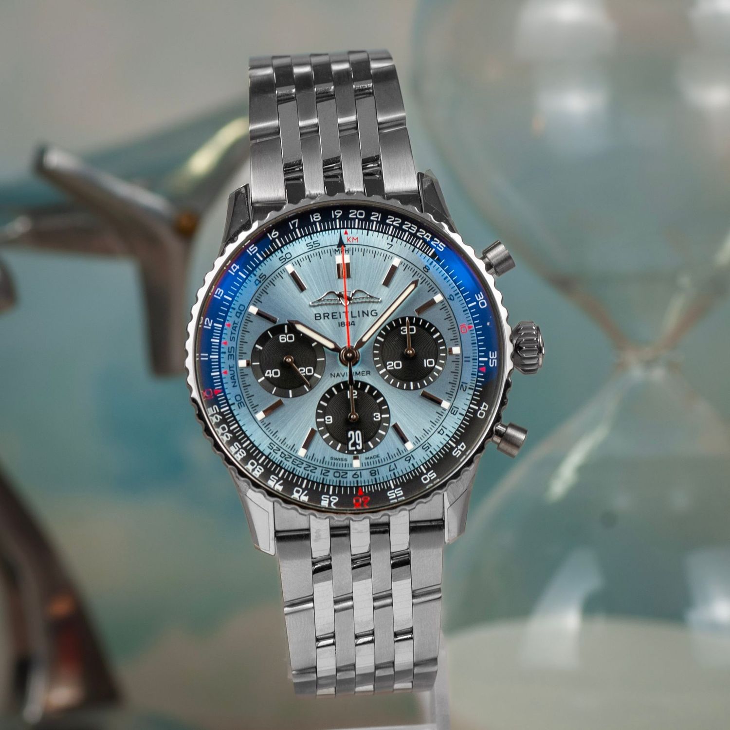 Breitling Navitimer 43 B01 Ice Blue Dial - AB0138 Breitling Navitimer 43 B01 Ice Blue Dial - AB0138