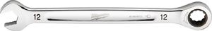 Milwaukee Tool 12MM Metric Ratcheting Combination Wrench, 12-Point, Steel, Chrome
