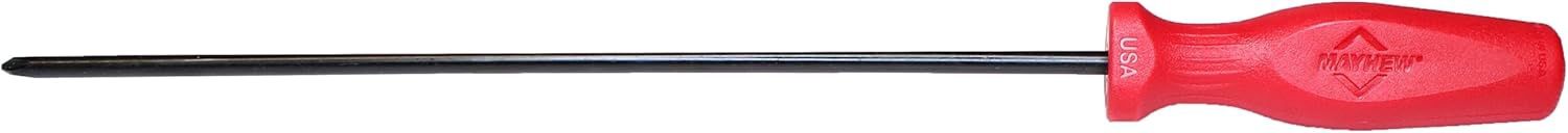 Mayhew #2 x 12&quot; Phillips Screwdriver Red