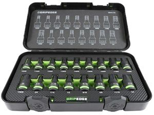 Grip Edge Tools 17-PC Master 1/2" Dr Impact RPT Hex Driver Set