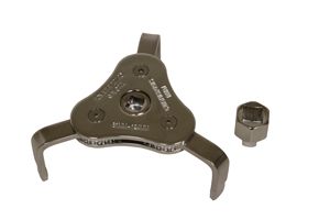 Lisle 61-124mm 3 Jaw Wrench &amp; Adapter, 63830