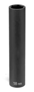 Grey Pneumatic 1/2" Drive x 18mm Extra-Deep Socket, 2018XMD