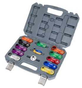 Lisle 13 Piece Aluminum Spring Fuel Line Disconnect Set, 39480