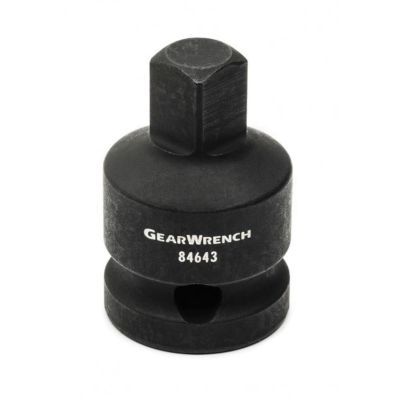 GearWrench 1/2 Inch Drive 1/2 Inch F x 3/8 Inch M Impact Adapter, 84643