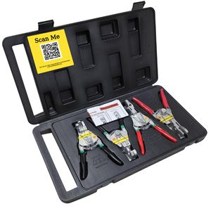 Direct Source Int. Quick Release Pliers - 4 Piece Set w/case QRP4S-P