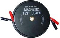 Lang Magnetic Back Retractable Test Leads 2 Wire 30' 1138