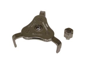 Lisle 58-110mm 3 Jaw Wrench &amp; Adapter, 63850
