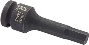 SUNEX Socket 10mm 1/2" Drive Impact Hex  Male, 26495