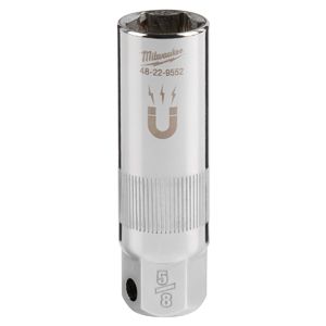 Milwaukee Tool 3/8" Drive 5/8" Magnetic Spark Plug Socket, 48-22-9552