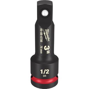 Milwaukee Tool SHOCKWAVE Impact Duty 1/2" Drive 3" Extension, 49-66-6706