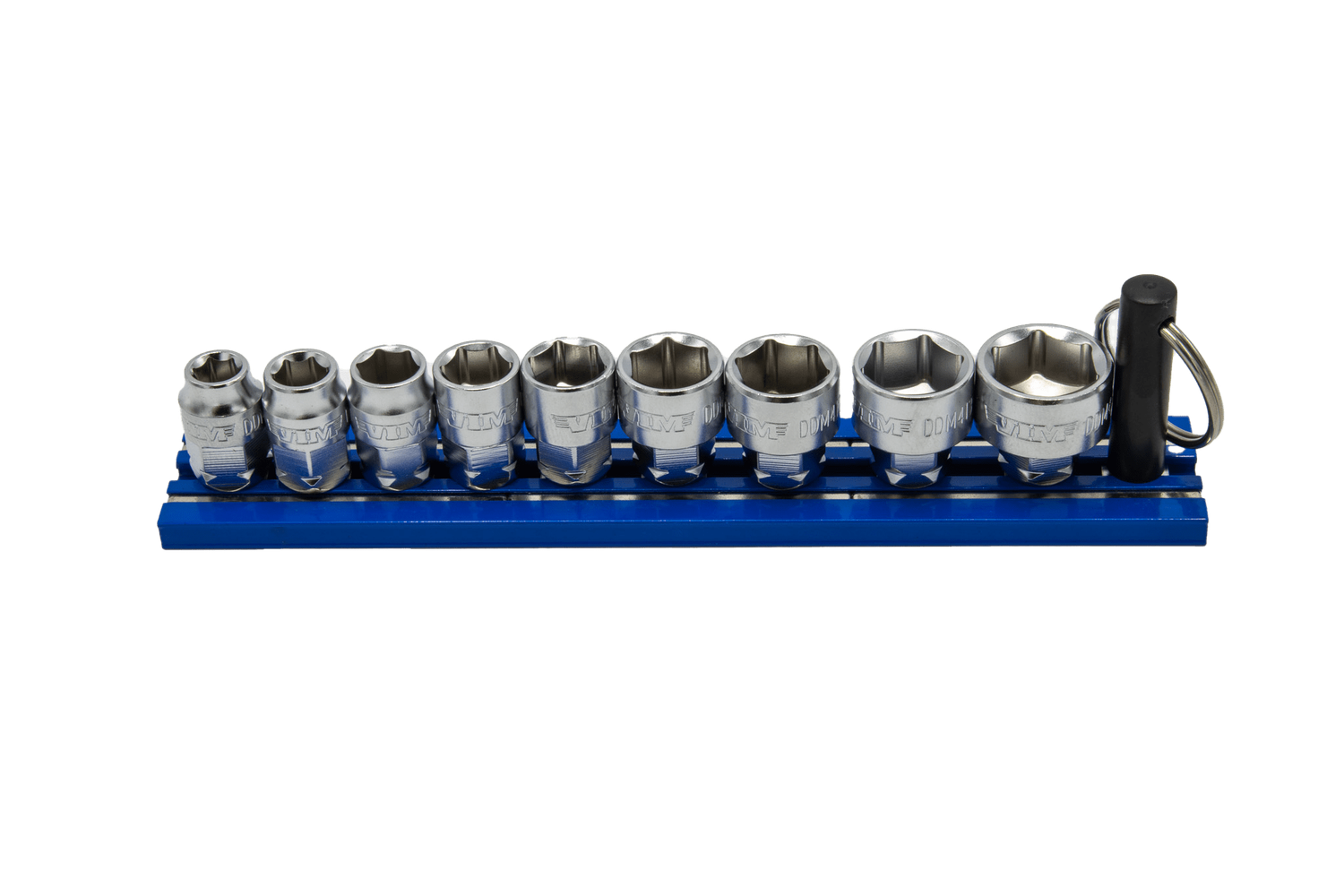 VIM Tools VIM Tools 9-Piece DUAL DRIVE Metric Shallow Chrome Sockets Set, DDM400