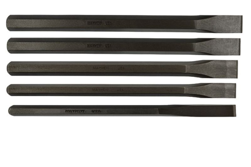 Mayhew 5 Piece Long Cold Chisel Set, 61512
