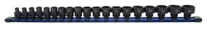 Astro Pneumatic 19pc 3/8" Drive Low Profile Nano Impact Socket 6-24mm - No Skips 78319