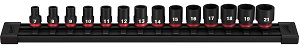 Milwaukee Tool 14PC SHOCKWAVE Impact Duty 3/8" Drive Metric Standard 6 Point Socket Set 49-66-7007