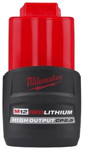 Milwaukee M12 2.5ah Red Lithium High Output, 48-11-2425