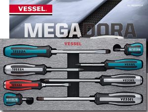Vessel Tools MEGADORA ImpA Assorted SD 8pc set in EVA, 980MIXEVA
