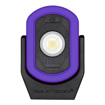 Maxxeon Workstar CYCLOPS 720 Lumen USB-C Rechargeable Work light with Magnetic Base - Purple, 00816