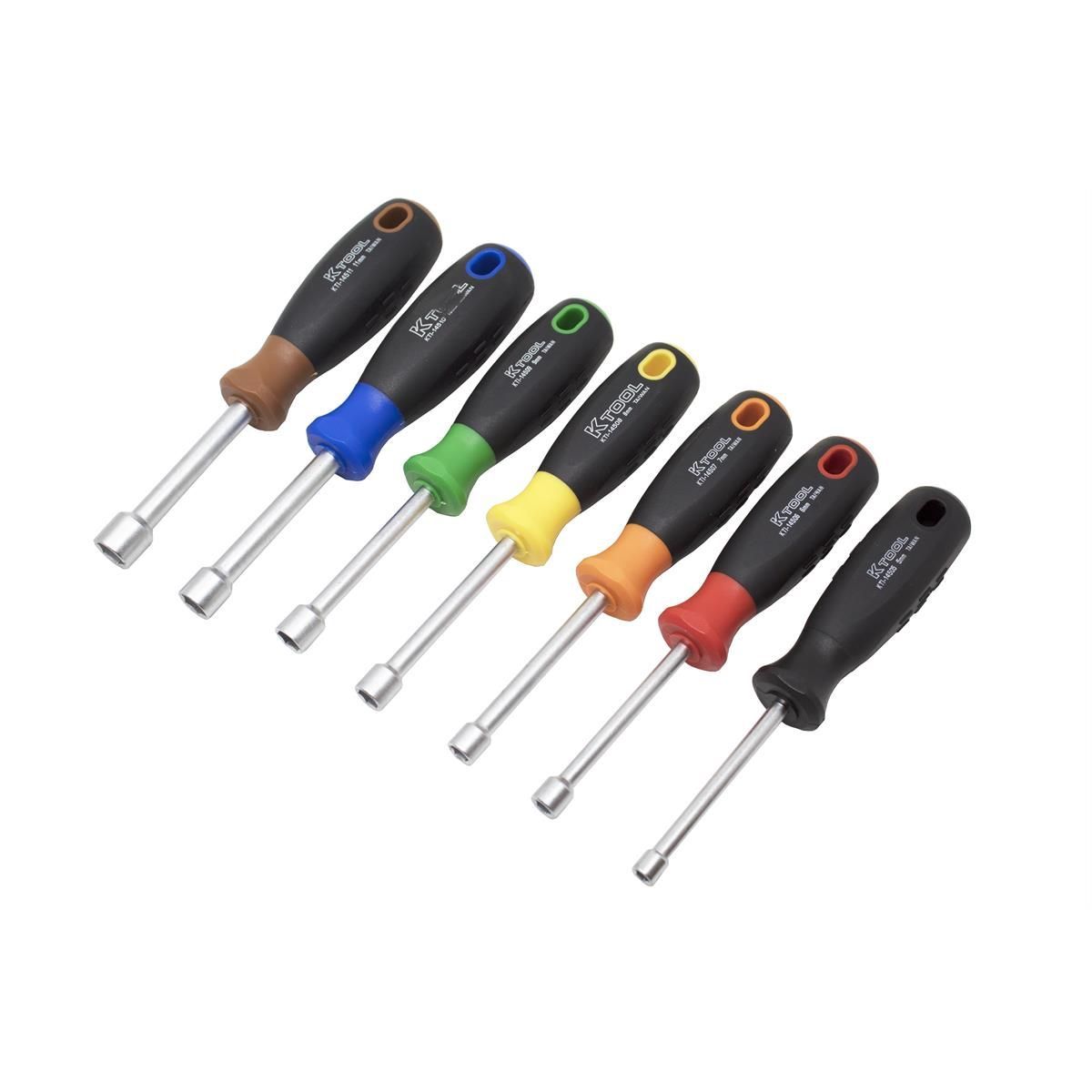 K Tool International Nut Driver Set Metric 7 PC