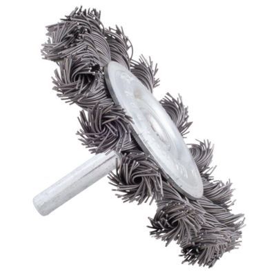 Shark Welding 3-inch Mini Knotted Wire Wheel on 1/4-inch Mandrel, 13996