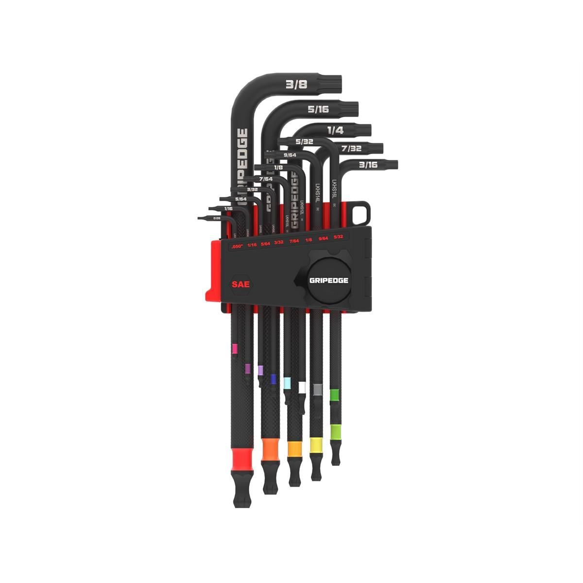 GripEdge Tools GripEdge 13-PC Long SAE Hex Key Set