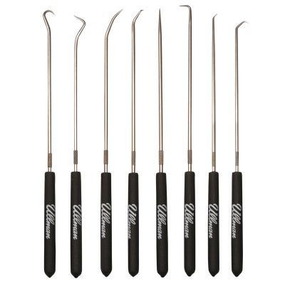 Ullman Devices Corp. 9-3/4" Long 8 Piece Hook &amp; Pick Set, CHP8-L