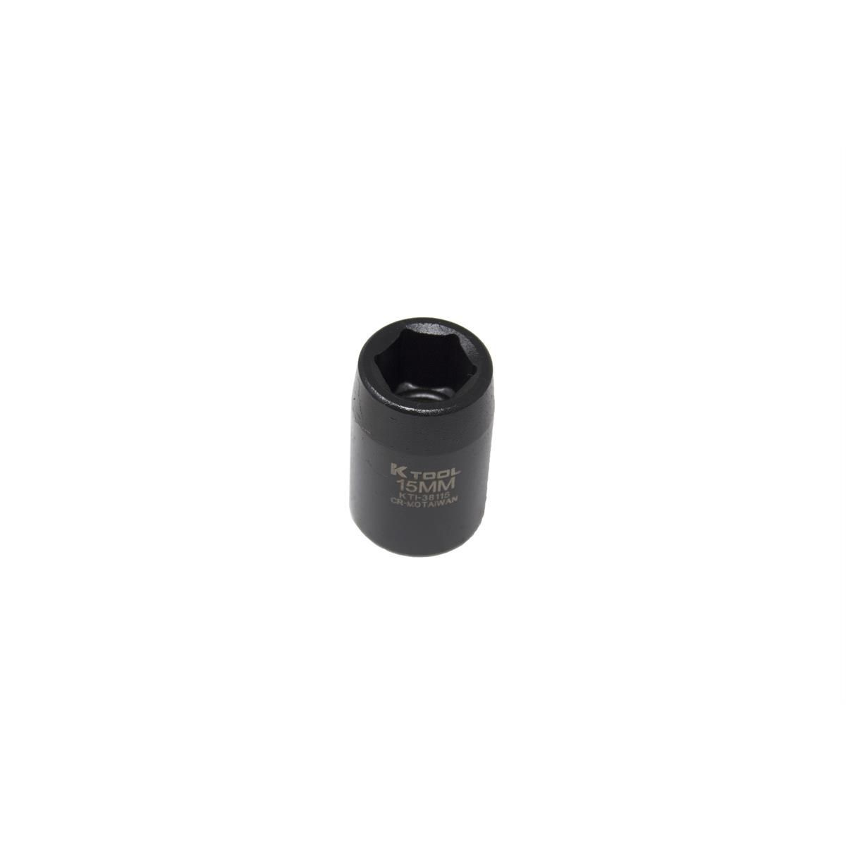 K Tool International Socket Impact 15mm 1/2 in. Dr 38115
