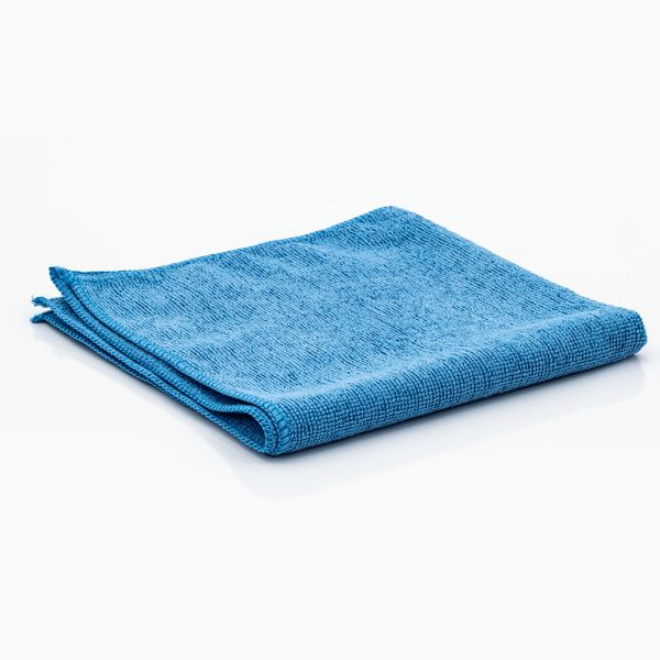 Erie Cotton 12 Pack 16" X 16" Blue Microfiber Towels MF-1616-EB