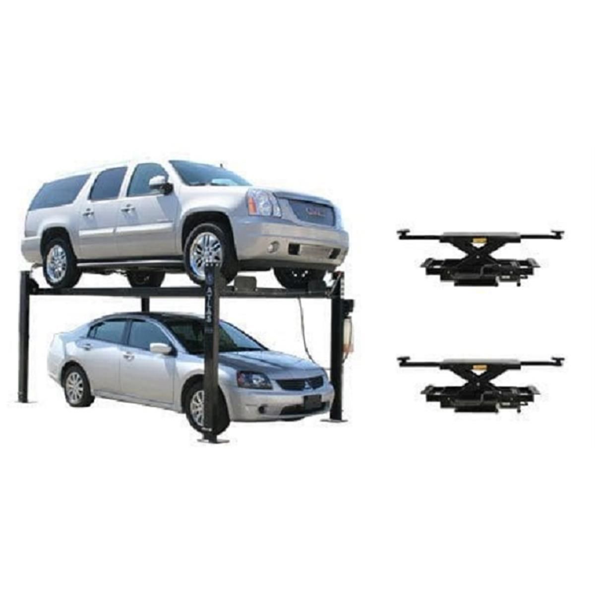 Atlas Automotive Equipment Atlas Equipment PRO8000EXT 4 Post Lift + RJ35 Sliding Jacks Combo, Shipping Options: Customer Pickup