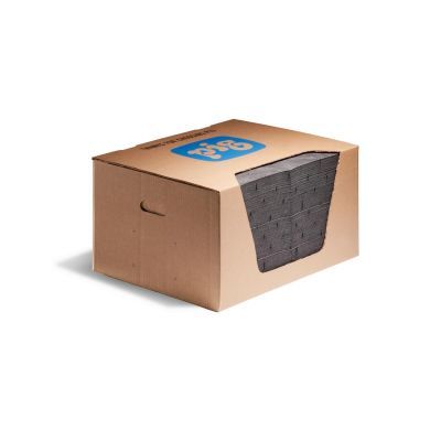 New Pig Medium-Weight Absorbent Mat Pads in Dispenser Box - 15 x 20 Inch - 100 Pads, 25300