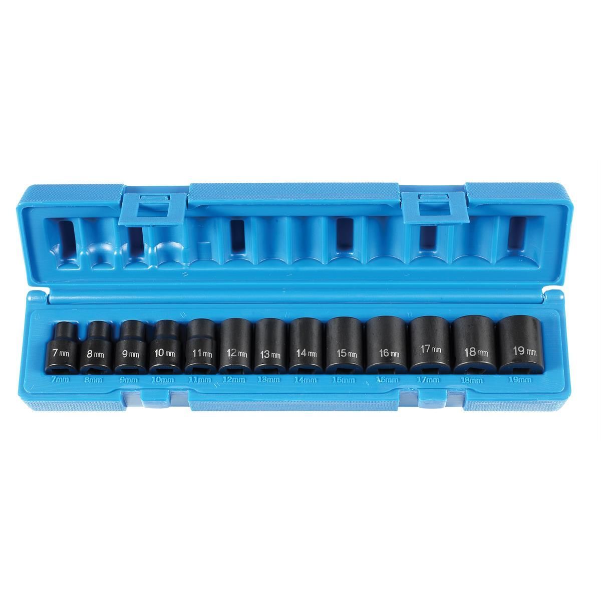 Grey Pneumatic 3/8" Drive 13 Piece Standard Length Metric Set - 12 Point, 1203M