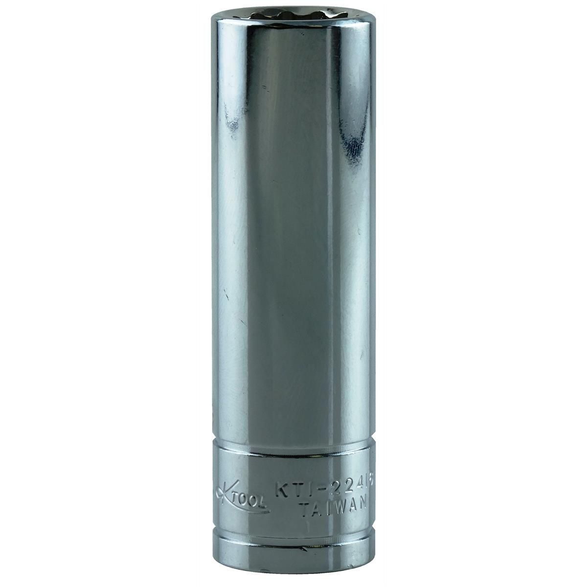 K Tool International Socket 1/2" 3/8" Drive 12 Point Deep, 22416