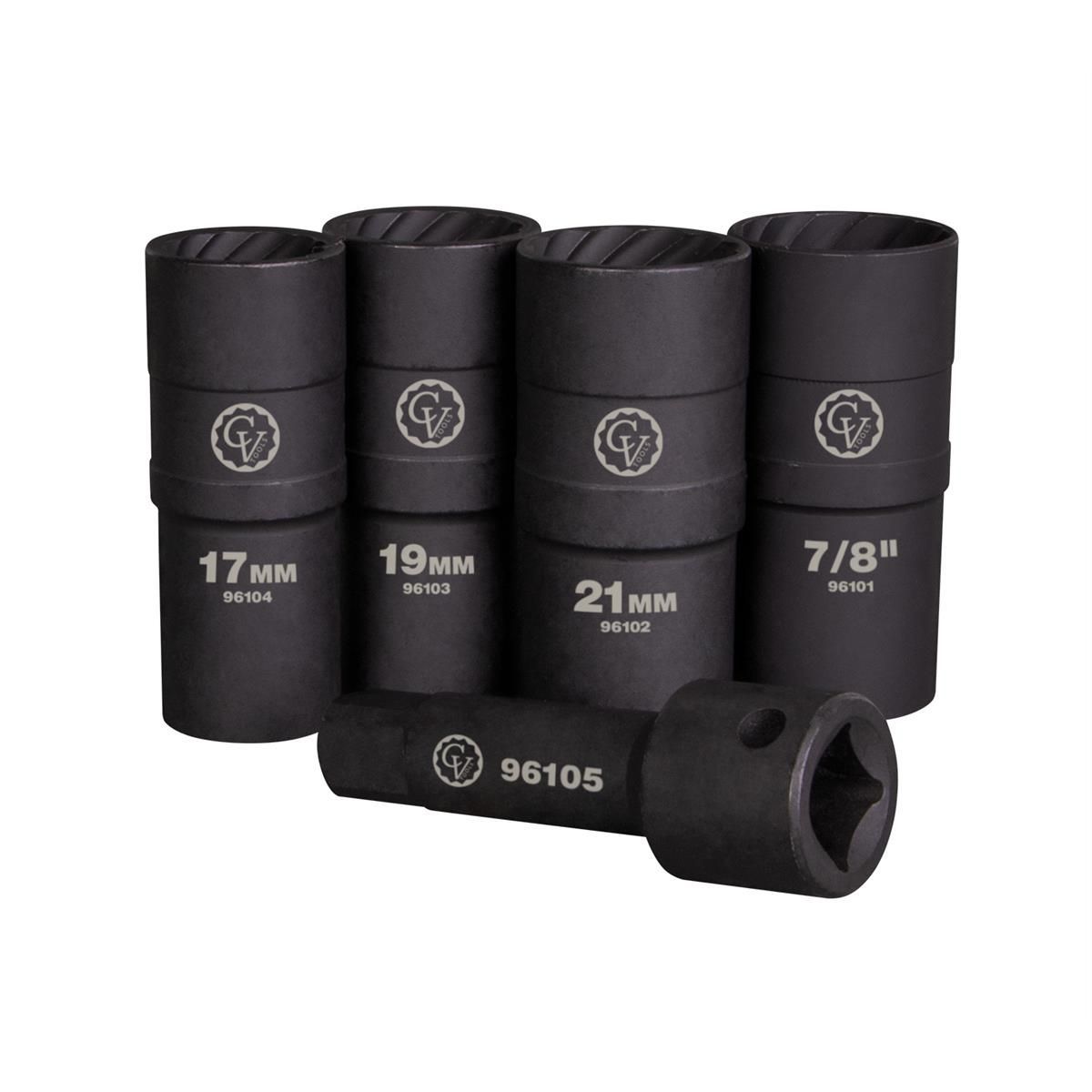 Horizon Tool 5-Piece Lock and Lug Flip Socket Set, 96100