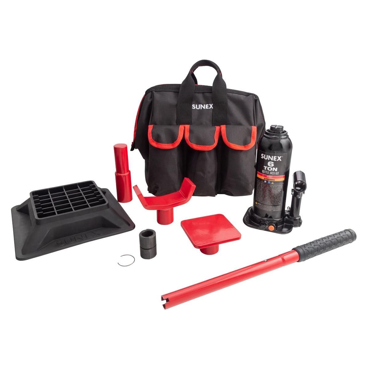 SUNEX 6 Ton Bottle Jack Kit, 4406KIT